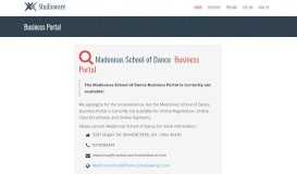 
							         Index - Madonnas School of Dance Business Portal								  
							    