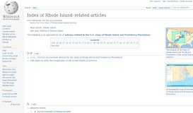 
							         Index of Rhode Island-related articles - Wikipedia								  
							    