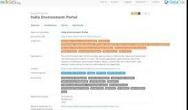
							         India Environment Portal | re3data.org								  
							    