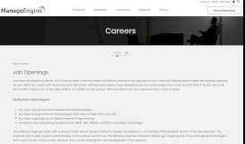 
							         India Jobs Careers | Job Openings India - ManageEngine								  
							    