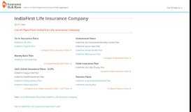 
							         IndiaFirst Life Insurance - Policy Reviews, Premiums & Comparison								  
							    
