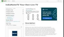 
							         IndiaHomeTV Your Own Live TV - AboutUs								  
							    