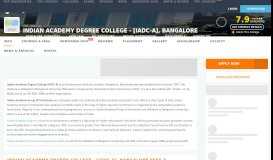 
							         Indian Academy Degree College - [IADC-A], Bangalore ...								  
							    