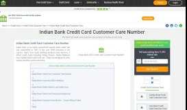 
							         Indian Bank Credit Card Customer Care Number: 24x7 - CreditMantri								  
							    