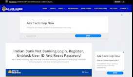 
							         Indian Bank Net Banking Login, Register, Unblock User ID ...								  
							    