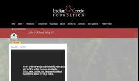 
							         Indian Creek Foundation | Serving Bucks and Montgomery area ...								  
							    