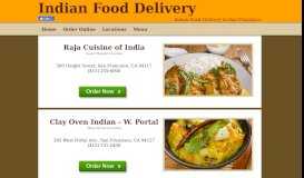 
							         Indian Food Delivery | San Francisco | Online Ordering								  
							    