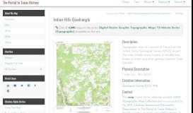 
							         Indian Hills Quadrangle - The Portal to Texas History								  
							    