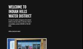 
							         Indian Hills Water District								  
							    
