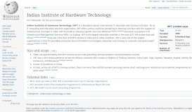 
							         Indian Institute of Hardware Technology - Wikipedia								  
							    