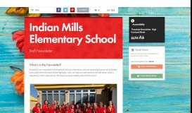 
							         Indian Mills Elementary School | Smore Newsletters for Education								  
							    