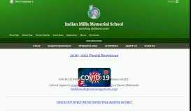
							         Indian Mills Memorial School: Home Page								  
							    