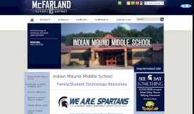 
							         Indian Mound Middle School - McFarland School District								  
							    