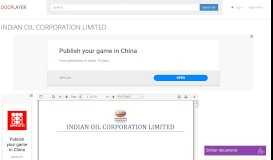 
							         INDIAN OIL CORPORATION LIMITED - PDF - DocPlayer.net								  
							    