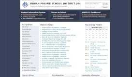 
							         Indian Prairie School District: Home								  
							    