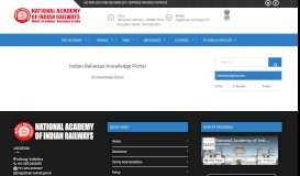 
							         Indian Railways Knowledge Portal - National Academy of Indian ...								  
							    