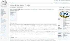 
							         Indian River State College - Wikipedia								  
							    