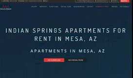 
							         Indian Springs Apartments | Mesa Apartments | Aparments in Mesa, AZ								  
							    