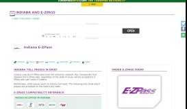 
							         Indiana E-ZPass information - TurnpikeInfo.com								  
							    