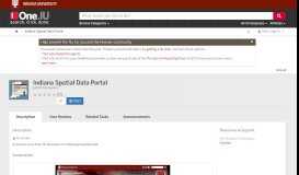 
							         Indiana Spatial Data Portal | All IU Campuses | One.IU								  
							    