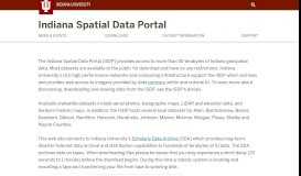 
							         Indiana Spatial Data Portal - Indiana University								  
							    