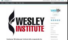 
							         Indiana Wesleyan University expands to Australia - The Wesleyan ...								  
							    