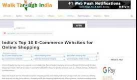 
							         India's Top 10 E-Commerce Websites for Online Shopping								  
							    