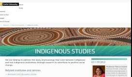 
							         Indigenous studies | Curtin University, Perth, Australia								  
							    