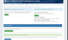 
							         Indirect Air Carrier Management System - Homeland Security								  
							    