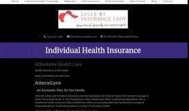 
							         Individual Health Insurance | Susan My Insurance Lady								  
							    