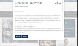 
							         Individual Investors - Jupiter Asset Management								  
							    