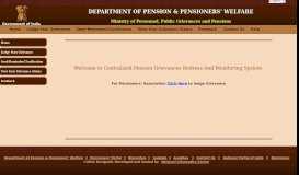 
							         Individual Pensioners Module to Lodge/Register ... - Public Grievances								  
							    