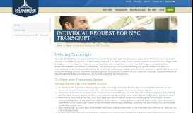 
							         Individual Request for NBC Transcript - Nazarene Bible College								  
							    