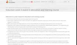 
							         Induction Level 3 award in education and training course - John ...								  
							    