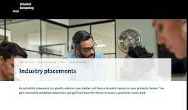 
							         Industrial placements (Year in Industry) - School of Computing ...								  
							    
