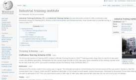 
							         Industrial training institute - Wikipedia								  
							    