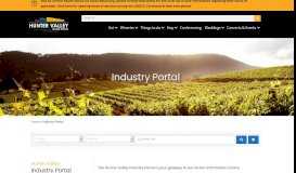 
							         Industry Portal - Hunter Valley Visitor Information Centre								  
							    