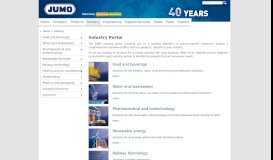 
							         Industry Portal - Jumo								  
							    