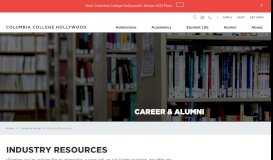
							         Industry Resources - Columbia College Hollywood								  
							    