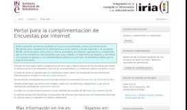 
							         INE - Portal IRIA: Inicio								  
							    