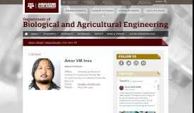 
							         Ines, Amor VM | Department of Biological & Agricultural Engineering								  
							    