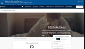 
							         Infectious Disease Specialists | Methodist Healthcare								  
							    