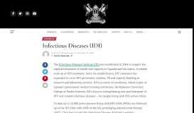 
							         Infectious Diseases (IDI) | Makerere University News Portal								  
							    