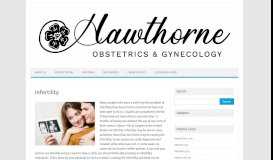 
							         Infertility – Hawthorne OB/GYN Associates								  
							    