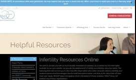 
							         Infertility Resources: Fertility Information & Organizations | RMACT								  
							    