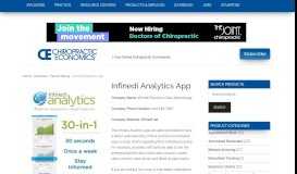 
							         Infinedi Analytics App - Chiropractic Economics								  
							    