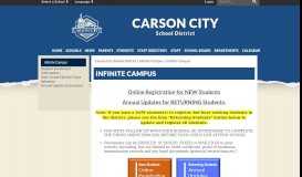 
							         Infinite Campus - Carson City School District								  
							    