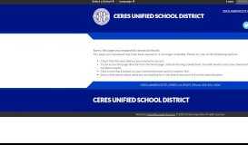 
							         Infinite Campus - Ceres Unified School District								  
							    