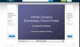 
							         Infinite Campus Elementary Parent Portal - ppt download - SlidePlayer								  
							    