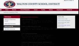 
							         Infinite Campus FAQ - Walton County School District								  
							    